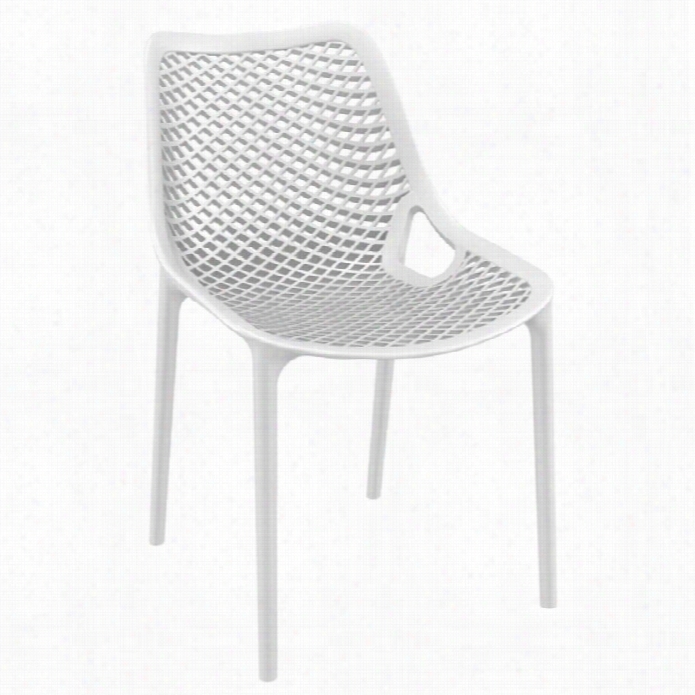 Compamia Air Outdoor Dining Chair In Whhite