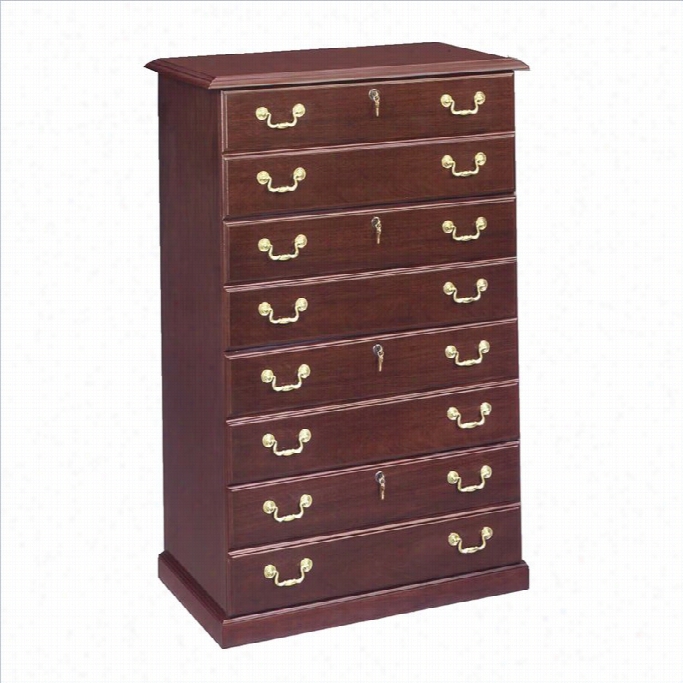 Dmi Governors 4 Drawer Lateral Wood File In Mahogany