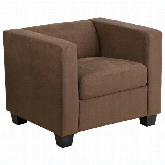 Flash Furniture Prestige Series Armchair In Chocolate Brown