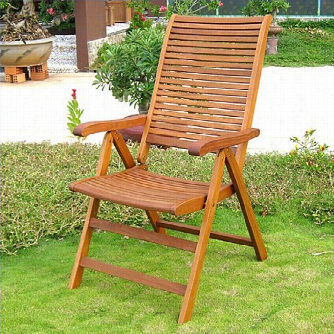 International Caravan Royal Tahiti 5-position Folding Chair S(et Of 2)