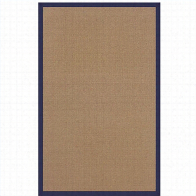 Linon Rugs Athena Cotton Area Rug In Cork And  Blu-1'10 X 2'10