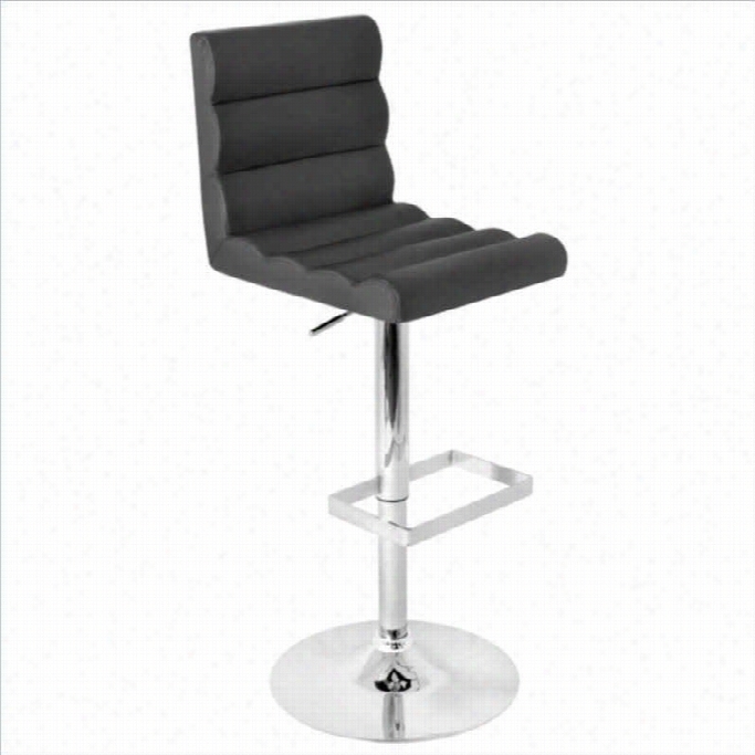 Lumisource Aufoo 24-32 Bar Stool In Black