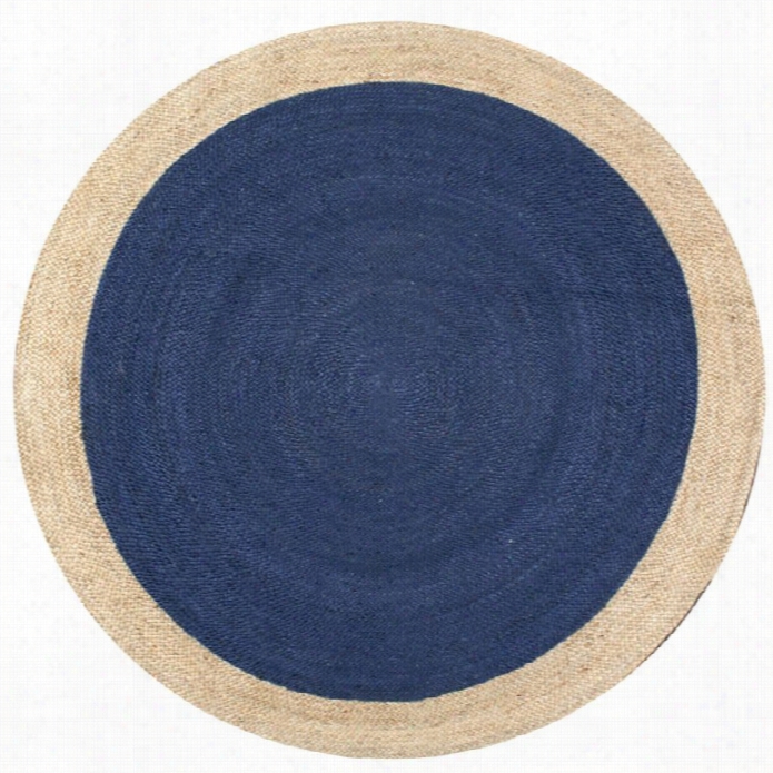 Nuloom 6' X 6' Hand Woven Eleonora Round Rug In Blue