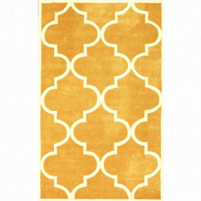 Nuloom  6' X 9' Hand Tuf Ted Fez Rug In Mustard