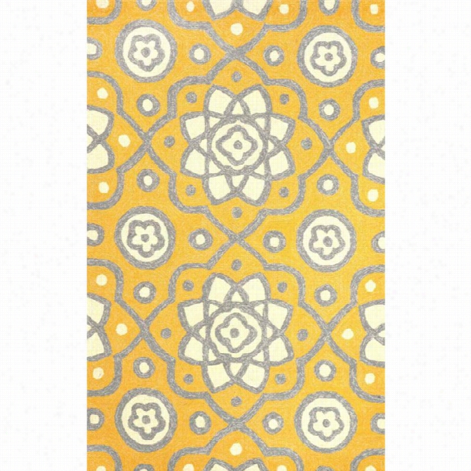 Nuloom 7' 6 X 9' 6 Hand Hooked Josefine Rug In Yellow