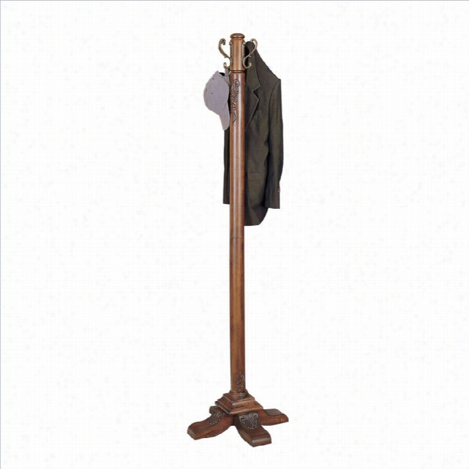 Powell Furniture Woodbury Mahogant Standing Layer Rack