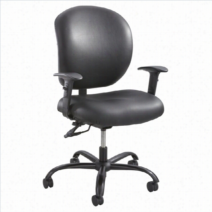 Safco Alday Task Offcie Chair In Black Vinyl