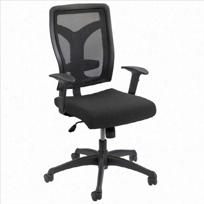 Safco Voice Series Task Office Chair Mesh  Back In Black