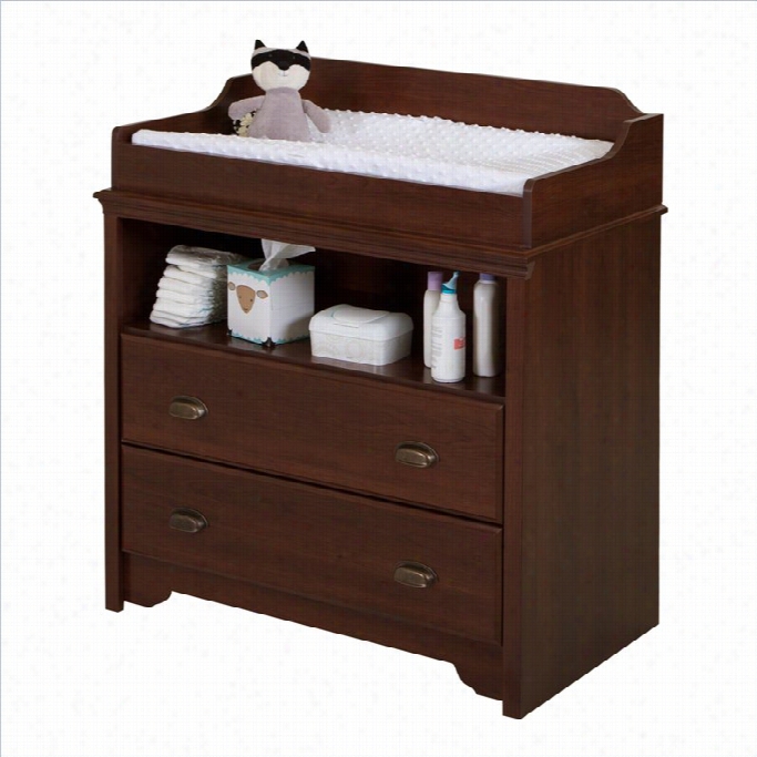 Southward  Shore Fundy Tide Changing Table In Royal Cherry