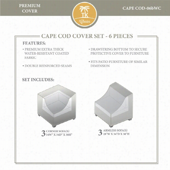 Tkc Cape Cod 6 Piece  Winter Cover Set Inn Beiige