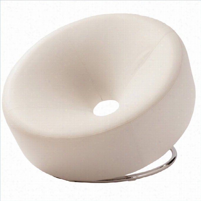 Trent Homee Angelino Modern Egg Chair In  White