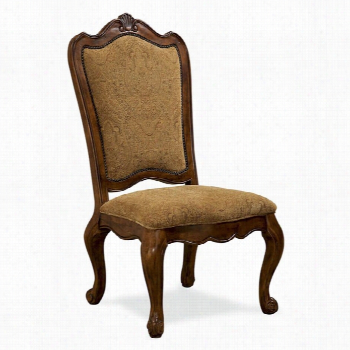 Univerrsl Furniture Villa Cortina Upholstered Back Side Chait In Villa Cortina