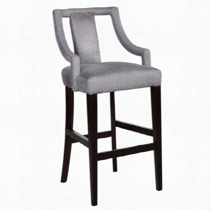 Uttermost Canice Gray Bar Stool