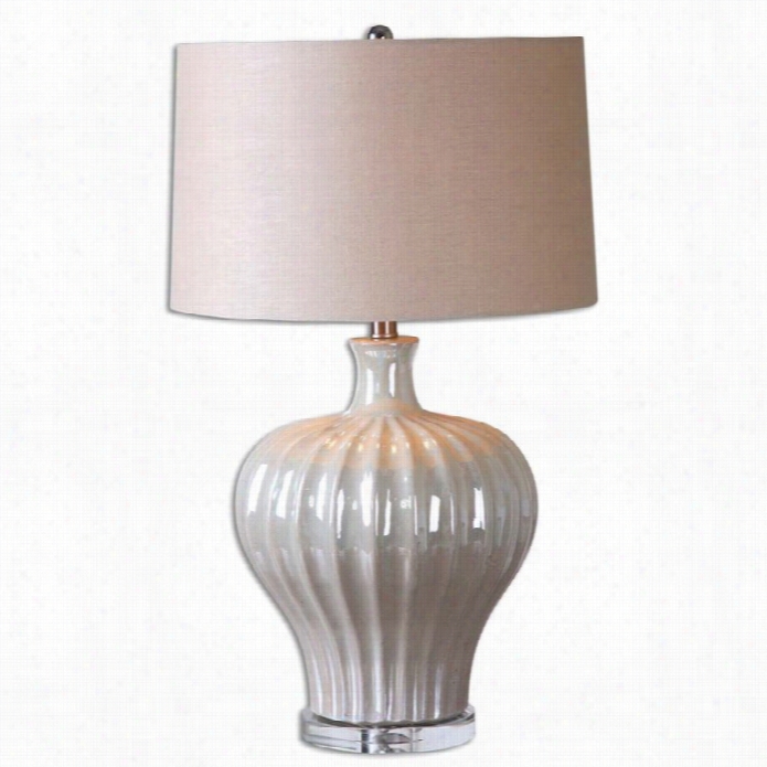 Uttermost Capolona Pearl Glaze Lamp