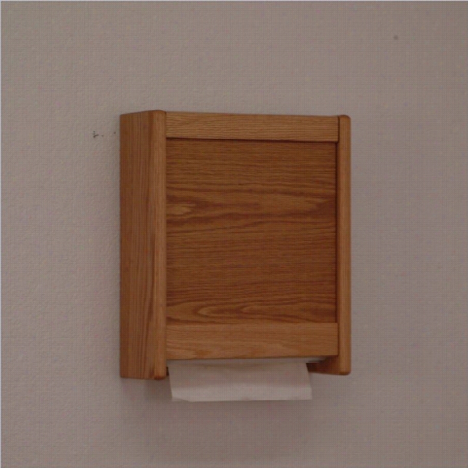 Wooden Mallet Paper Towel Dispensser In Light Oak