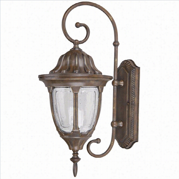 Yosemite Home Decor Merili 2 Lights Exterior Lights Wall Mount In Brown