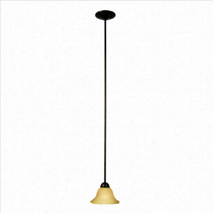 Yosemite Home Decor Vernal Flas 1 Light Miin Pendant In Venetian Brown Frame With Parchmentt Frost Shade