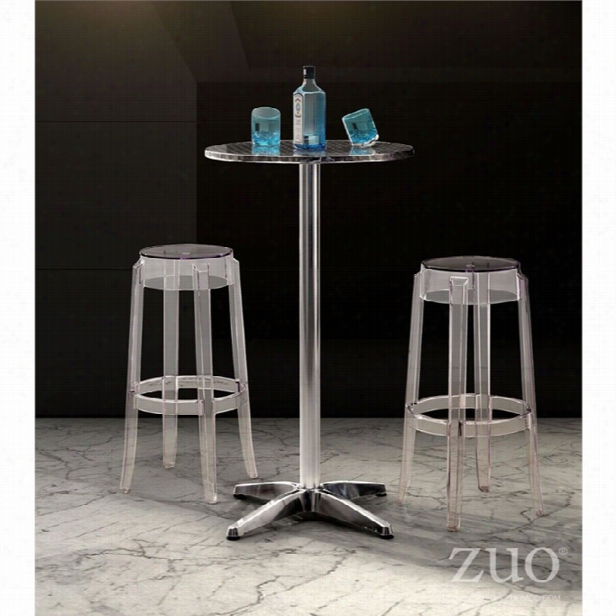 Zuo Anim E 29.5 Bar Stool In Transparennt