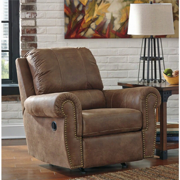 Ashley  Burnsville Faux Leather Rocker  Recliner Im Espresso