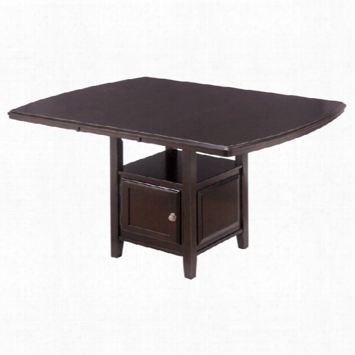 Ashley Ri Dgely Counter Heiight Extendable Dining Table In Dark Brwn