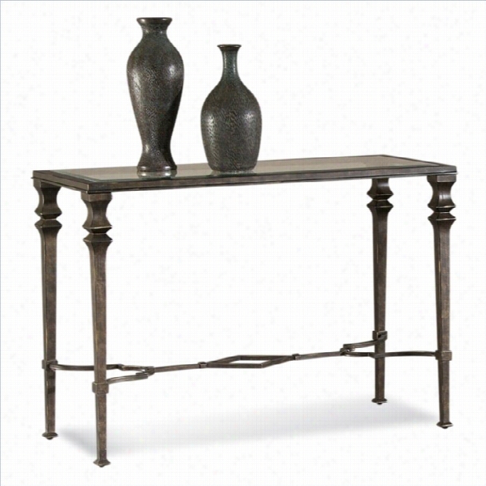 Basssett Mirror Lido Console Table In Burnished Bronze