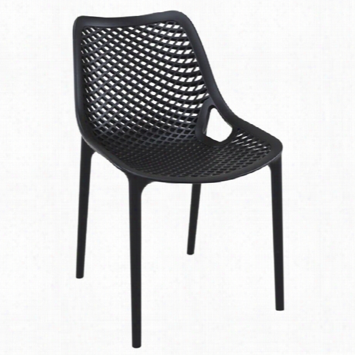 Compamia Air Outdoor Dining Chair Inn  Black