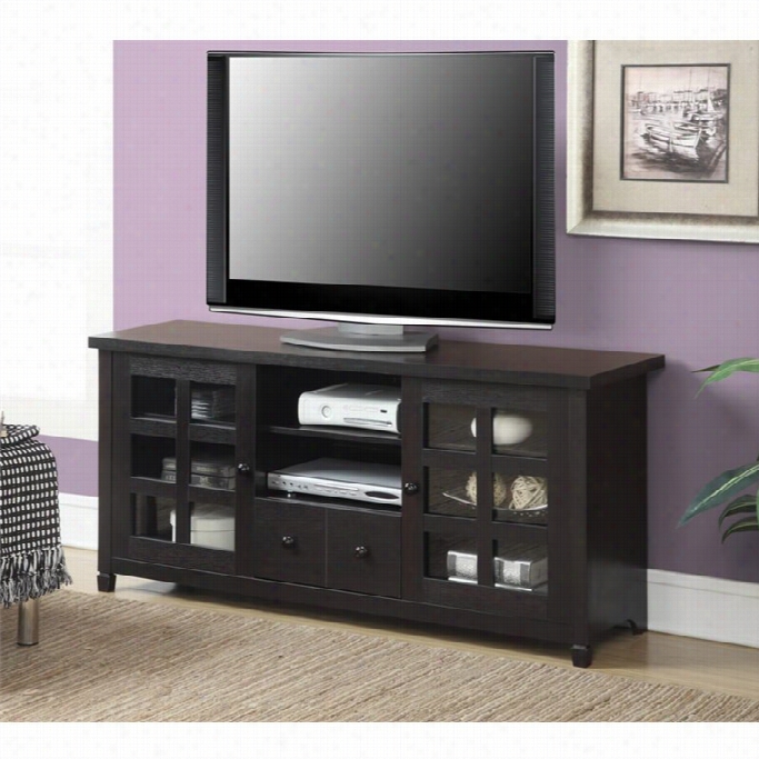 Convenience Concepts Newport Park La Ne Tv Stand In Espresso