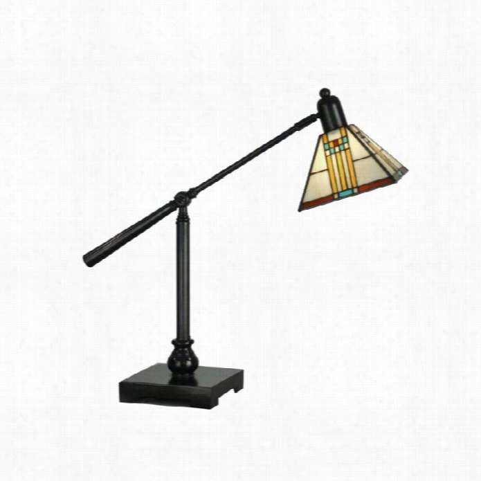 Dal E Tiffany Mission Shore Table Lamp