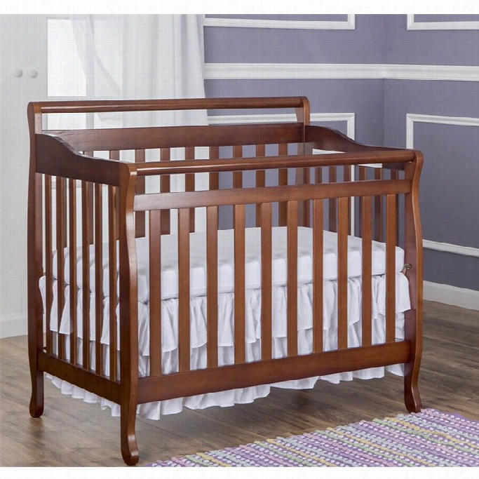 Dream On Me 4-in-1 Mini Convertible Crib In Espresso