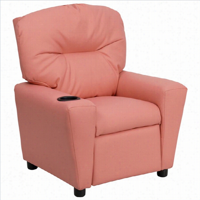 Momentary Blaze Movables Contempoary Ikds Recliner In Pink With Cup Hoder