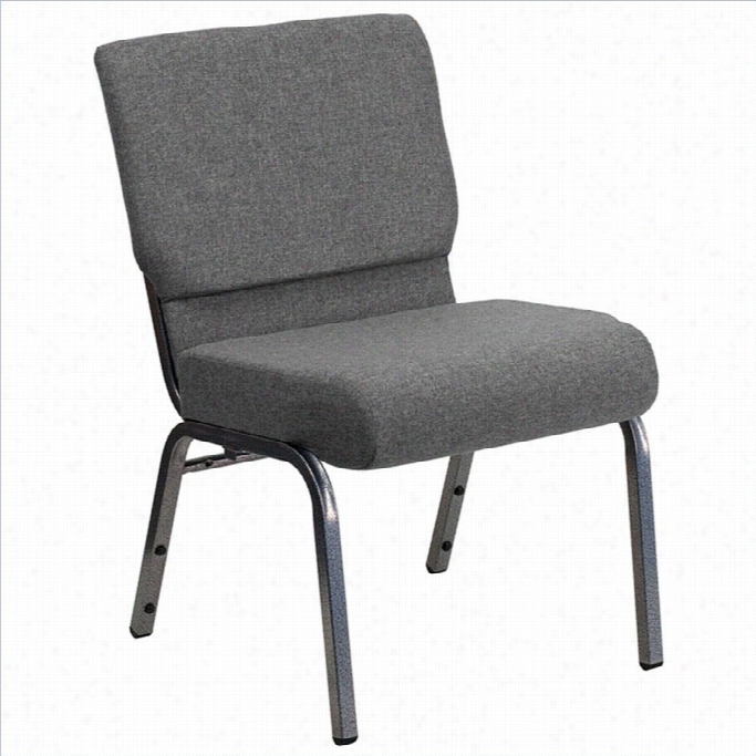 Flash Furniture Hercules Series Stacking Church Stacking Chair In Gray