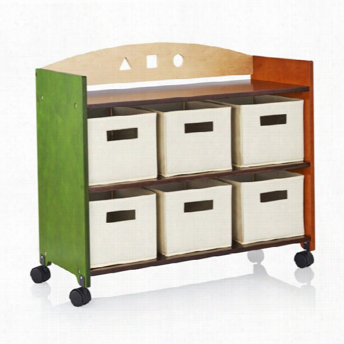 Gidecraft Rolling Storage Center In Multi-color