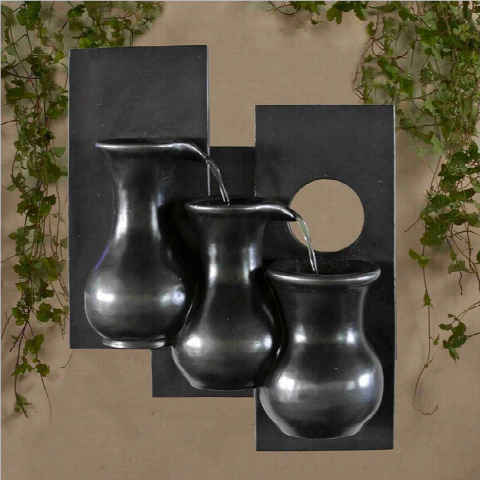 Jeco Three Jugs Wall Hangung Wwall Fountain