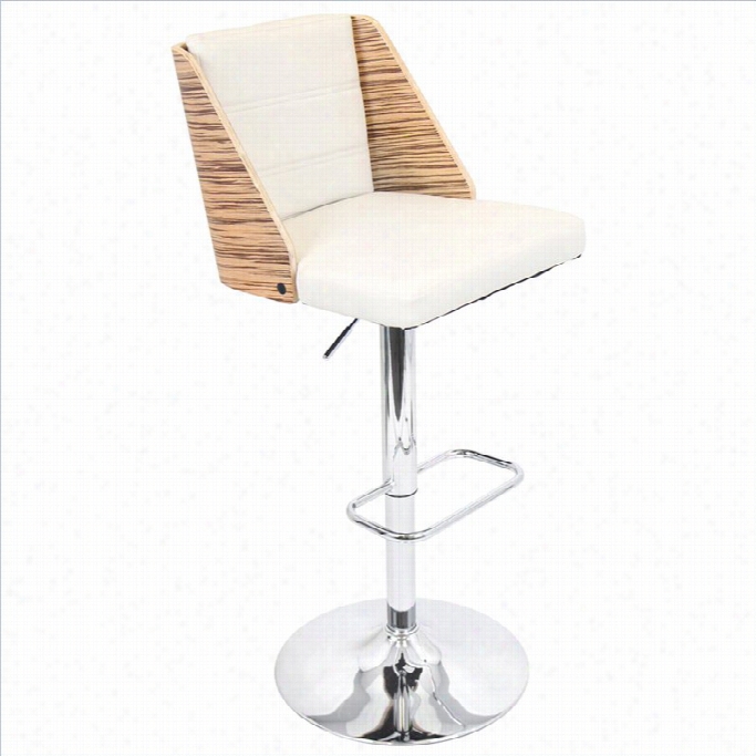 Lumisource Galanti 27.25-32.25 Ar Stool I Nb Rown And Cream