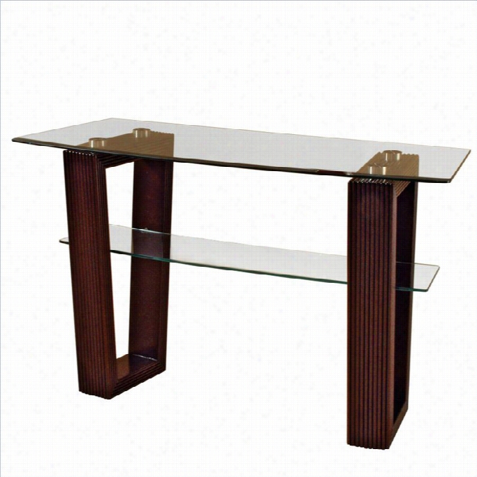 Magnussen Cordoba R Ectangular Sofa Table With Glass Top