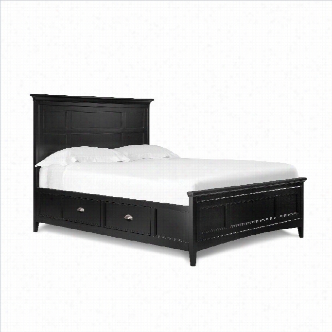 Magnussen Southampton Panel Bed With Storage In Black