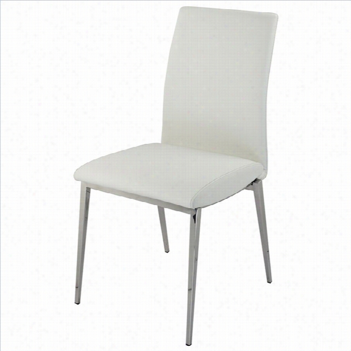 Moe's Morton Dining Chair In White