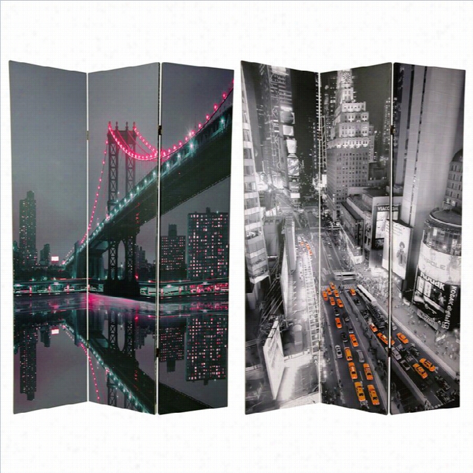 Oriental New York State Of Minnd Room Divider