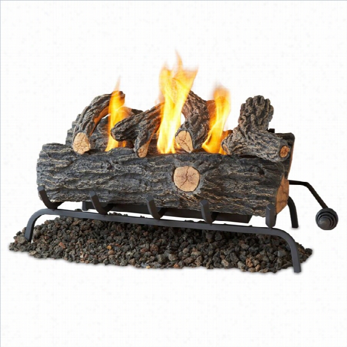 Real Flame 24 Inch Conversion Oak Log  Set Gel Fuel Fireplace