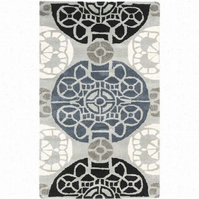 Safavieh Wyndham Accent Rug In G Rey / Black