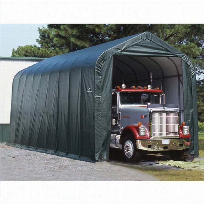 Shelterlogic 14x36'x16' Peak Style Shelte Rin Green