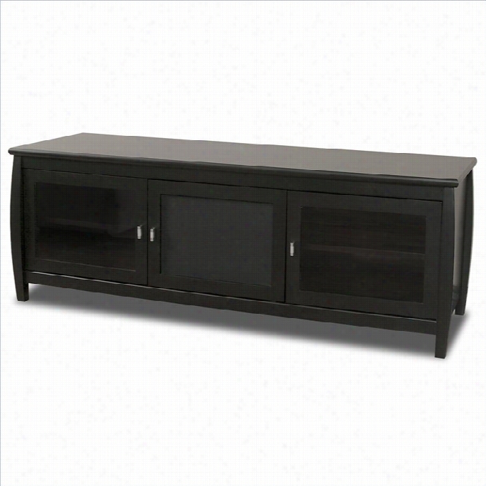 Tehc Craft Veneto 60 Wood Lcd Plasma Tv Stand In Black