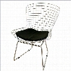 Baxton Studio Bertoia Dining Chair in Silver (Set of 2)
