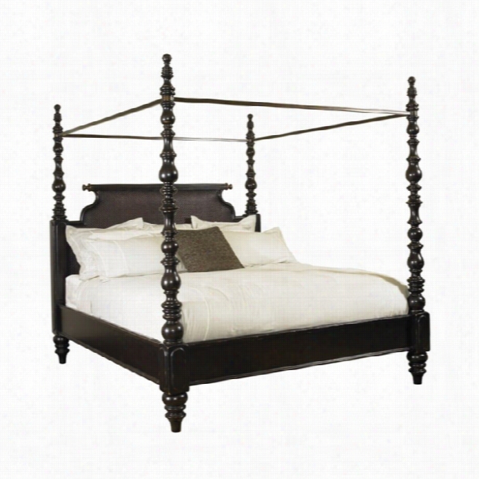 Tommy Bahama Home Kingstown Sovereign Poster Bed With Optional Canopy In Tamarind-queen
