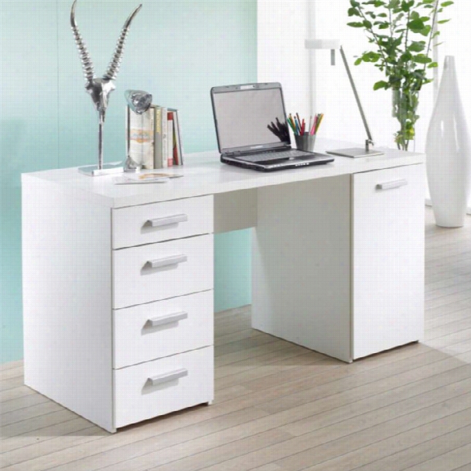 Tvilum Whitman Plus Computer Desk In White