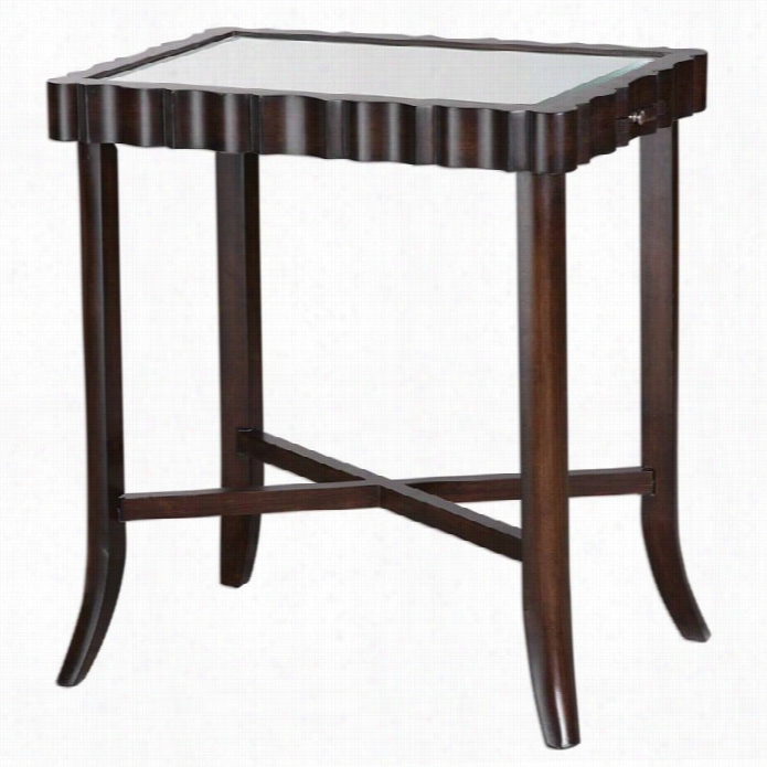 Extreme Karisa Dark Walnut Accent Table