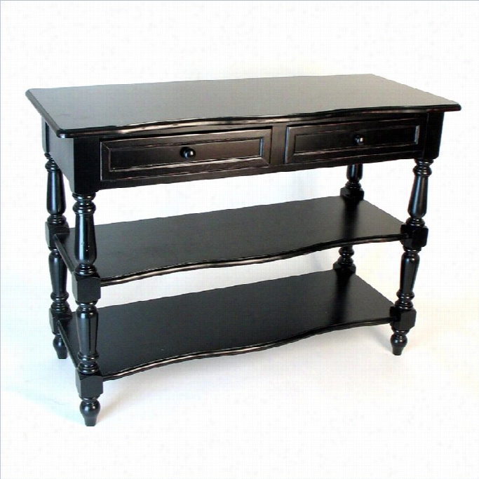 Wayborn Birchwood Sofa Table I Nblack