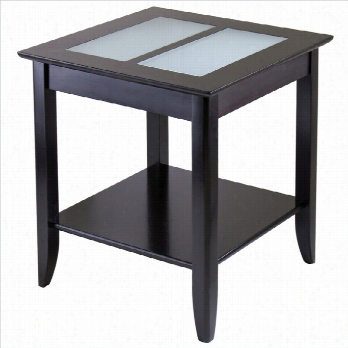 Winsome Syrah Solid Wood End Table In Espresso