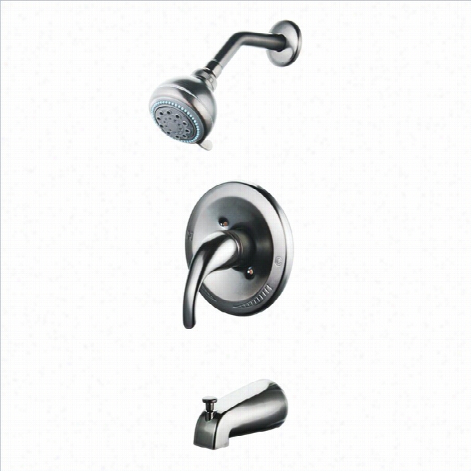 Yowemite 1-handle Pressure Bal Ancedt U Cord Showerr In Brushed Nickel