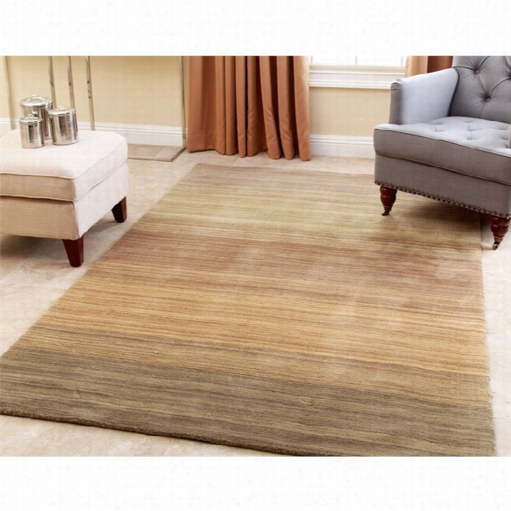 Abbyson Living Payton 8'  X10' New Zealand Wool Rug In Tanand Gray